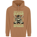 Right To Bear Guitar Rock n Roll Music Mens 80% Cotton Hoodie Caramel Latte