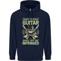 Right To Bear Guitar Rock n Roll Music Mens 80% Cotton Hoodie Navy Blue