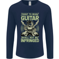 Right To Bear Guitar Rock n Roll Music Mens Long Sleeve T-Shirt Navy Blue