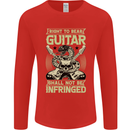 Right To Bear Guitar Rock n Roll Music Mens Long Sleeve T-Shirt Red