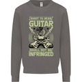 Right To Bear Guitar Rock n Roll Music Mens Sweatshirt Jumper Charcoal