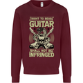 Right To Bear Guitar Rock n Roll Music Mens Sweatshirt Jumper Maroon