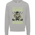 Right To Bear Guitar Rock n Roll Music Mens Sweatshirt Jumper Sports Grey