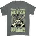 Right To Bear Guitar Rock n Roll Music Mens T-Shirt Cotton Gildan Charcoal