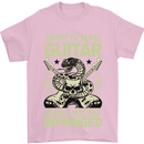Right To Bear Guitar Rock n Roll Music Mens T-Shirt Cotton Gildan Light Pink