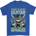 Right To Bear Guitar Rock n Roll Music Mens T-Shirt Cotton Gildan Royal Blue