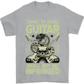 Right To Bear Guitar Rock n Roll Music Mens T-Shirt Cotton Gildan Sports Grey