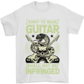 Right To Bear Guitar Rock n Roll Music Mens T-Shirt Cotton Gildan White