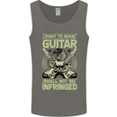 Right To Bear Guitar Rock n Roll Music Mens Vest Tank Top Charcoal