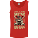 Right To Bear Guitar Rock n Roll Music Mens Vest Tank Top Red