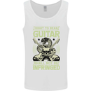 Right To Bear Guitar Rock n Roll Music Mens Vest Tank Top White