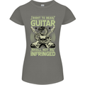 Right To Bear Guitar Rock n Roll Music Womens Petite Cut T-Shirt Charcoal