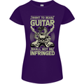 Right To Bear Guitar Rock n Roll Music Womens Petite Cut T-Shirt Purple