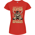 Right To Bear Guitar Rock n Roll Music Womens Petite Cut T-Shirt Red