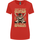 Right To Bear Guitar Rock n Roll Music Womens Wider Cut T-Shirt Red