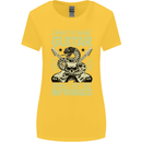 Right To Bear Guitar Rock n Roll Music Womens Wider Cut T-Shirt Yellow