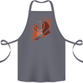 Ripped Torn Acoustic Guitar Music Funny Cotton Apron 100% Organic Steel