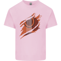 Ripped Torn Acoustic Guitar Music Funny Mens Cotton T-Shirt Tee Top Light Pink