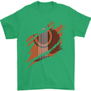 Ripped Torn Acoustic Guitar Music Funny Mens T-Shirt Cotton Gildan Irish Green