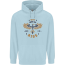 Rising Pheonix Motivational Message Quote Childrens Kids Hoodie Light Blue