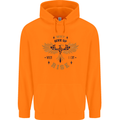 Rising Pheonix Motivational Message Quote Childrens Kids Hoodie Orange