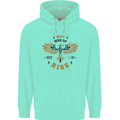 Rising Pheonix Motivational Message Quote Childrens Kids Hoodie Peppermint