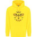 Rising Pheonix Motivational Message Quote Childrens Kids Hoodie Yellow