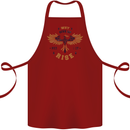 Rising Pheonix Motivational Message Quote Cotton Apron 100% Organic Maroon