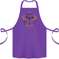 Rising Pheonix Motivational Message Quote Cotton Apron 100% Organic Purple