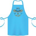 Rising Pheonix Motivational Message Quote Cotton Apron 100% Organic Turquoise