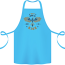 Rising Pheonix Motivational Message Quote Cotton Apron 100% Organic Turquoise