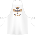 Rising Pheonix Motivational Message Quote Cotton Apron 100% Organic White