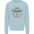 Rising Pheonix Motivational Message Quote Kids Sweatshirt Jumper Light Blue