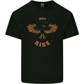 Rising Pheonix Motivational Message Quote Kids T-Shirt Childrens Black