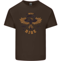 Rising Pheonix Motivational Message Quote Kids T-Shirt Childrens Chocolate