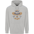 Rising Pheonix Motivational Message Quote Mens 80% Cotton Hoodie Sports Grey