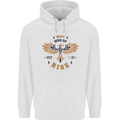 Rising Pheonix Motivational Message Quote Mens 80% Cotton Hoodie White