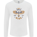 Rising Pheonix Motivational Message Quote Mens Long Sleeve T-Shirt White