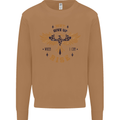Rising Pheonix Motivational Message Quote Mens Sweatshirt Jumper Caramel Latte