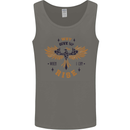 Rising Pheonix Motivational Message Quote Mens Vest Tank Top Charcoal