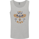 Rising Pheonix Motivational Message Quote Mens Vest Tank Top Sports Grey