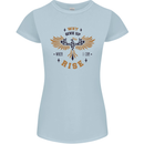 Rising Pheonix Motivational Message Quote Womens Petite Cut T-Shirt Light Blue