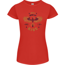 Rising Pheonix Motivational Message Quote Womens Petite Cut T-Shirt Red