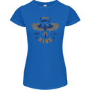 Rising Pheonix Motivational Message Quote Womens Petite Cut T-Shirt Royal Blue
