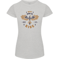 Rising Pheonix Motivational Message Quote Womens Petite Cut T-Shirt Sports Grey