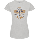 Rising Pheonix Motivational Message Quote Womens Petite Cut T-Shirt Sports Grey