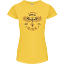 Rising Pheonix Motivational Message Quote Womens Petite Cut T-Shirt Yellow