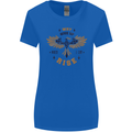 Rising Pheonix Motivational Message Quote Womens Wider Cut T-Shirt Royal Blue