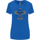 Rising Pheonix Motivational Message Quote Womens Wider Cut T-Shirt Royal Blue