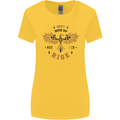Rising Pheonix Motivational Message Quote Womens Wider Cut T-Shirt Yellow